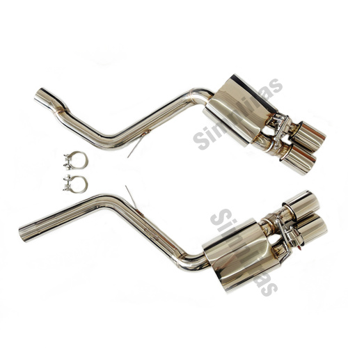 Edelstahl-Fit Porsche 970 Panamera V6/V8/S/4S/Turbo 10-16 Heck-Abgasanlage mit Ventilen