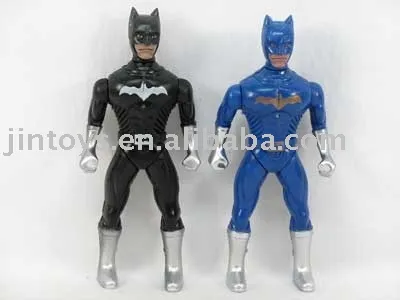 Plastic Toy, Bat Man with Light ,2 Different Color for Choice