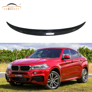 ABS Plastic Glossy Black Rear Trunk Spoiler Wing for BMW X6 2015-2018