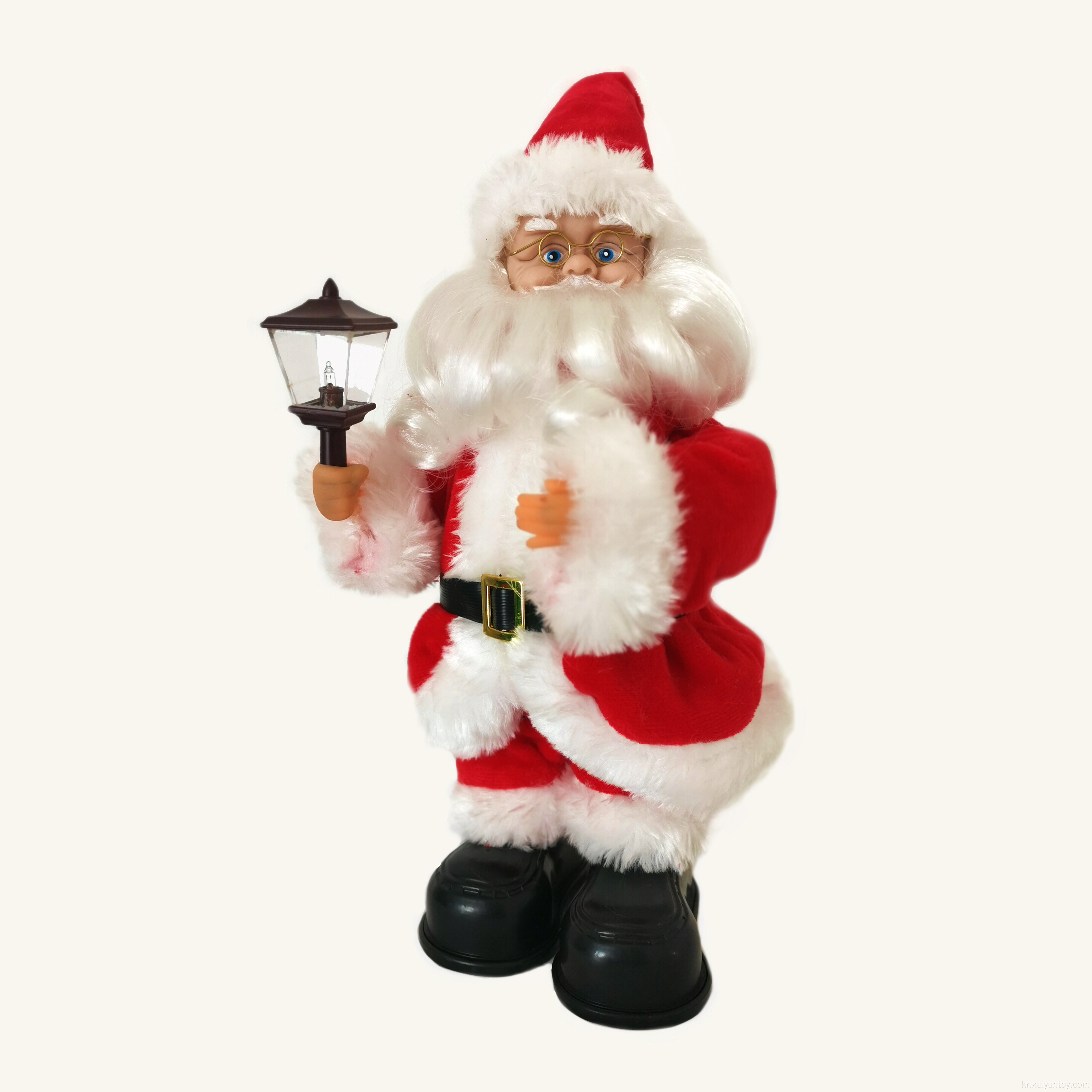 춤추는 노래 산타 클로스 크리스마스 장난감 인형