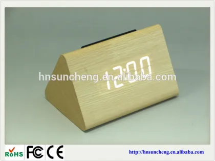 home decor cheap wooden clock carpet alarm clock