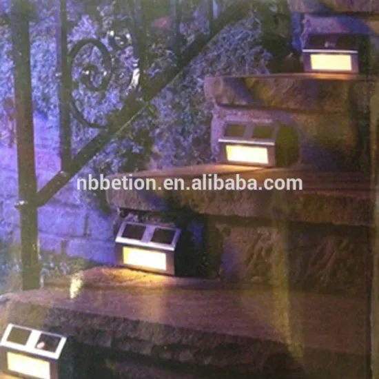 Solar sensor Stair Step sensor Light Waterproof outdoor solar sensor light 2 LED Solar Stainless Steel Staircase sensor light