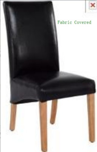 Straight Back Fabric Covered Dining Chair/Straight Back Dinner Chair