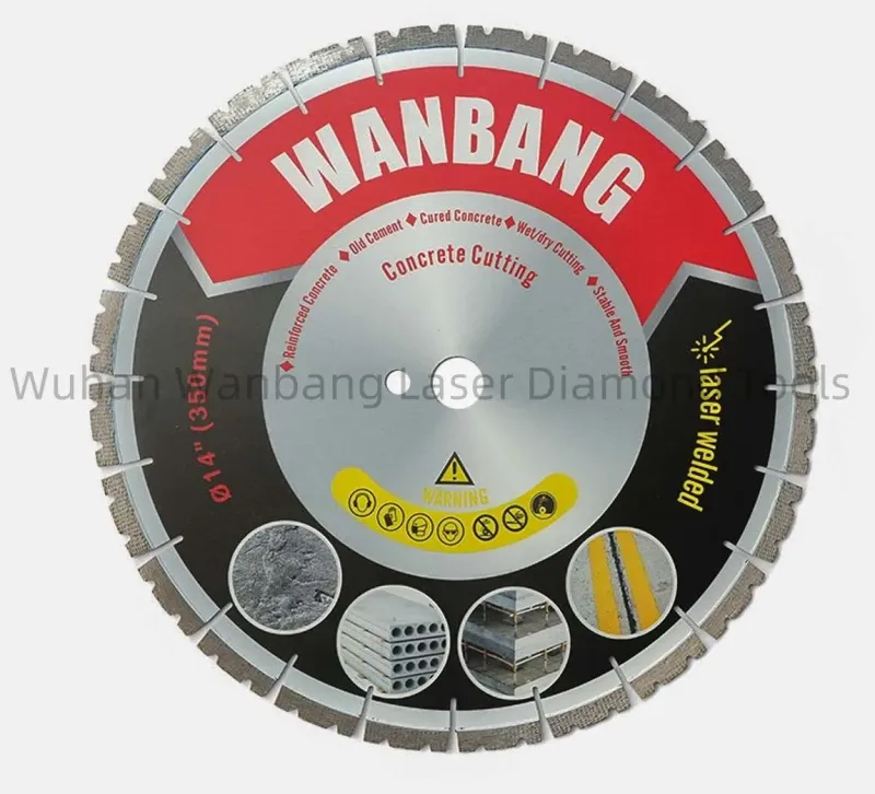 Laser-Welded Diamond Saw Blades for Concrete Cutting