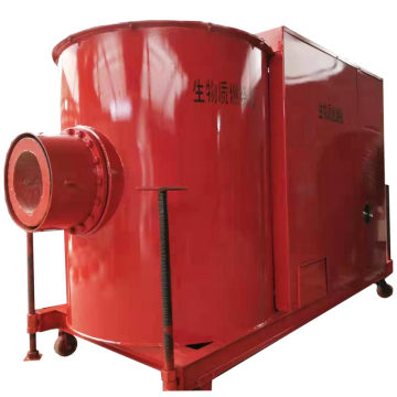 Boiling Semi-Gasification Combustion Wood Pellet Burner with Out-of-Batch Alarm for Central Heating