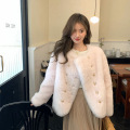 Sheep shearling lambswool fur women