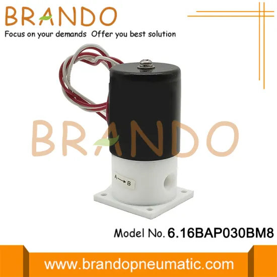 M8 Acid Alkali Anti Corrosive Isolation PTFE Solenoid Valve