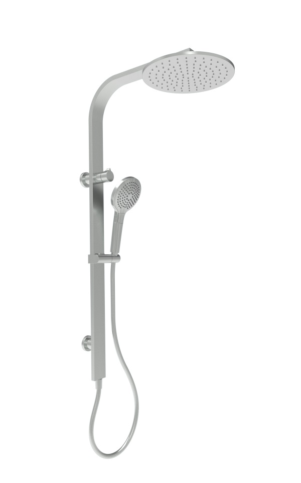 Brushed Nickel Moon Disk Design Shower Set