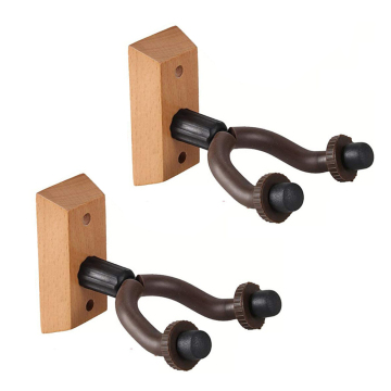 Wall Mount Hook for Guitars and Bass - Wooden Guitar Hanger