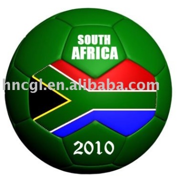 world cup promotional Soccer ball football-South Africa flag