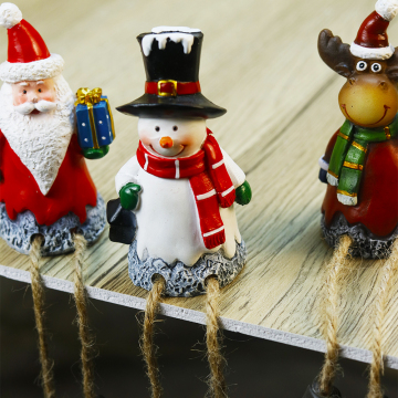 Weihnachten Wohnkultur: Vintage Harzpuppenanhänger für Schlafzimmer, Kamin, Veranda - Witt 2024 Sammlung