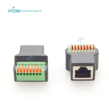 Quick Connection Ethernet RJ45 Female Push Terminal Block Socket: Instant Network Setup Solution