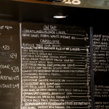 Seasoning A Bar Liquid Staples Chalkboard Display