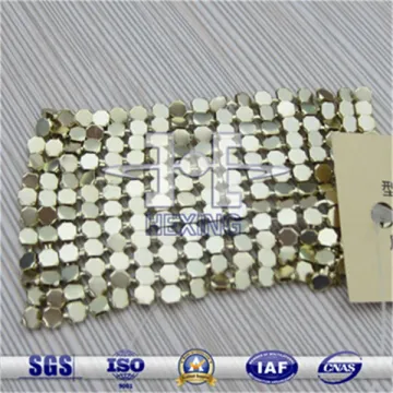 Gold Metallic Sequin Table Cloth