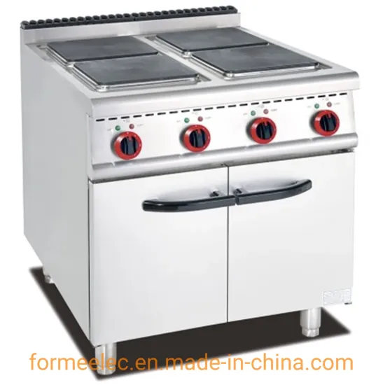 Electric Combination Oven Electric Range with 4-Hot Plate & Cabinet