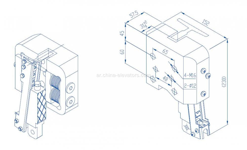 QJ2500A1 معدات السلامة التقدمية للمصاعد