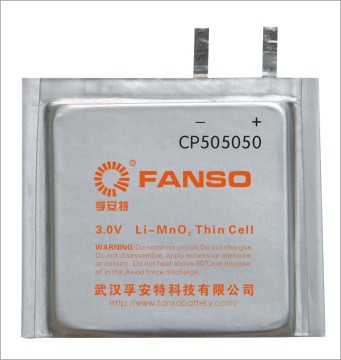 CP505050 3.0V Ultra Thin Lithium Primary Battery 3000mAh