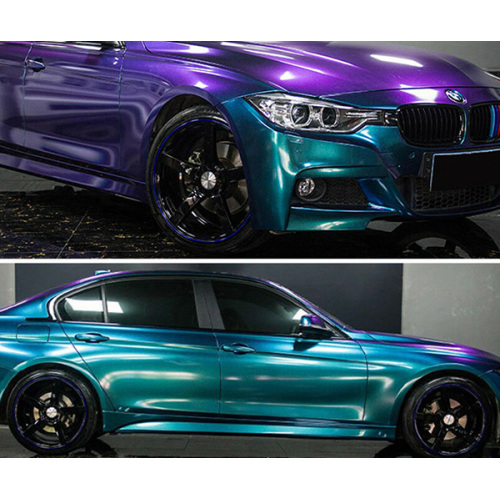 Gloss Diamond Purple Blue Car Wrap ვინილის