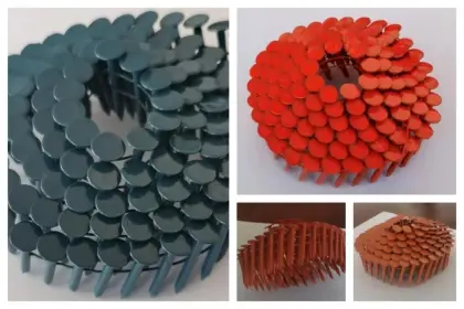 Color Painted Coil Nails