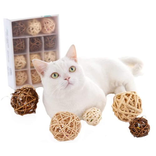 Puppy Weave Rattan Interactive Ball Toys