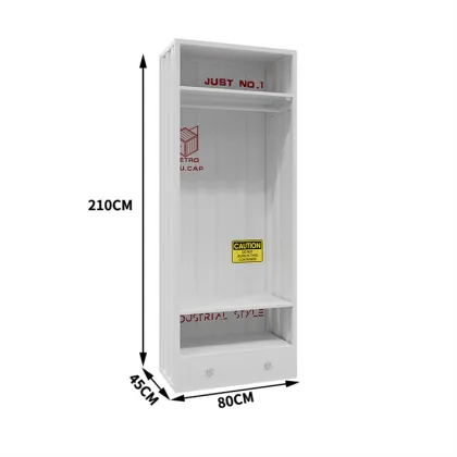 Industrial Style Simple Clothing Store Container Bedroom Iron Metal Wardrobe