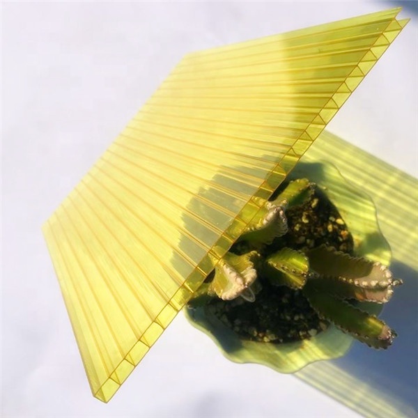 Polycarbonate cristal en feuille PC creuse pour la toiture
