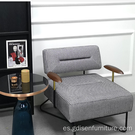Muebles modernos de tela de acero inoxidable sillón de acero inoxidable