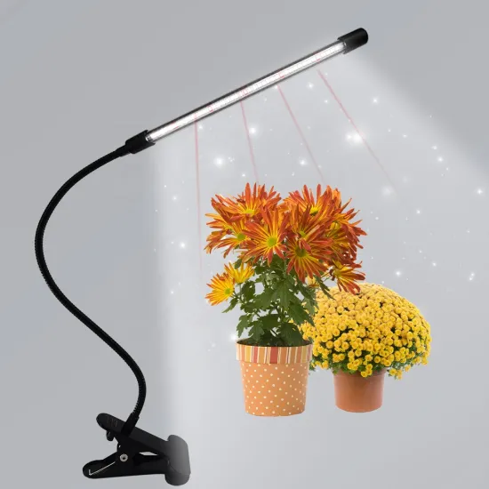 10W LED Clip Growing Lamp with 4 Switches, Waterproof IP54, White and Red Full Spectrum Grow Light and Adapter