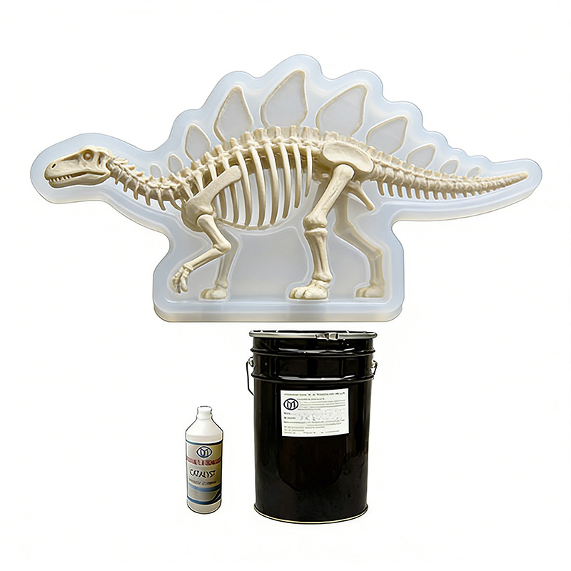 Condensation curing silicone mold rubber