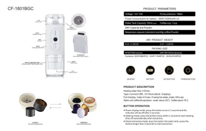 Portable Custom Travel Manual Espresso Coffee Maker Capsules Mini Press