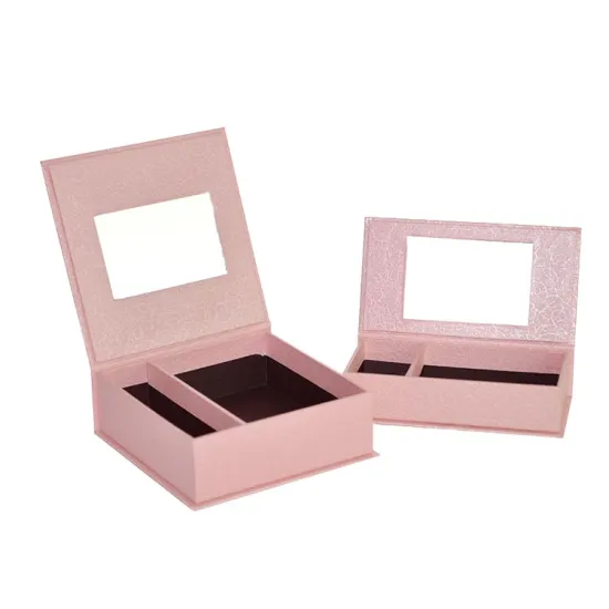 Lid Rigid Shoulder Hair Extension Box with Mirror