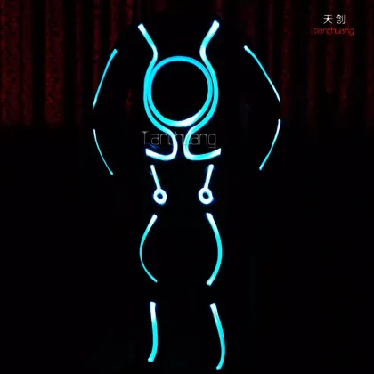 Robot devil costume entertainment led dance clothing