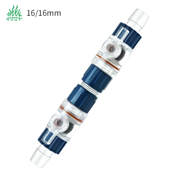 Langlangfilterbatklep van 16 mm - Snelverbind aquarium scheidingsverbinding voor waterpijp van vissentankwater