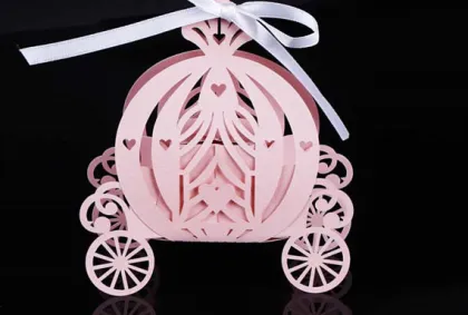 Cinderella Pumpkin Carriage Wedding Favor Gift Boxes