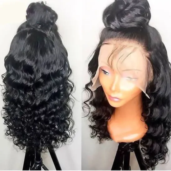 Cheap Wholesale Hair Wigs Human Lace Front Clsuore Brazilian Transparent Lace Closure Human Hair Wigs For Black Women