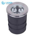 LEDER أبيض دافئ دائري 3W LED Inground Light