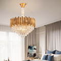 LEDER Beaded Metal Ceiling Chandelier