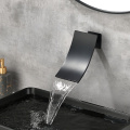 Matte Black Wall Faucet Spout with Beautiful Waterfall