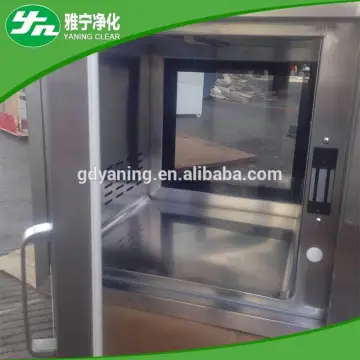 Electrical Mechanical Interlock Air Shower Pass boxes,L style stainless steel(sus) 304 pass through