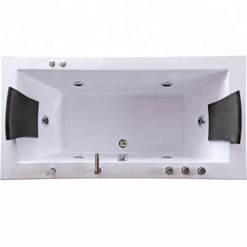 Double Sided Rectangular Massage Spa Bathtub