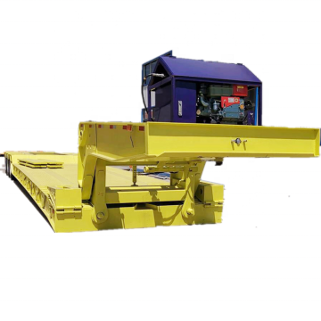 Treler Semi Lowboy Gooseneck boleh tanggal (boleh tanggal).