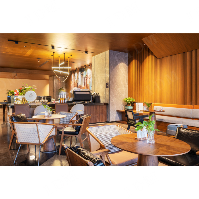 Muebles de comedor de hotel personalizables para interiores modernos