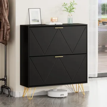 Modern Design Wooden Shoe Cabinet for Living Room Furniture