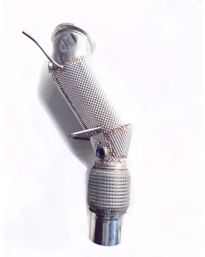 SS304 Stainless Steel High Flow Catted Downpipe with Heat Shield for BMW B48 2.0T F30/F32/G80/G82