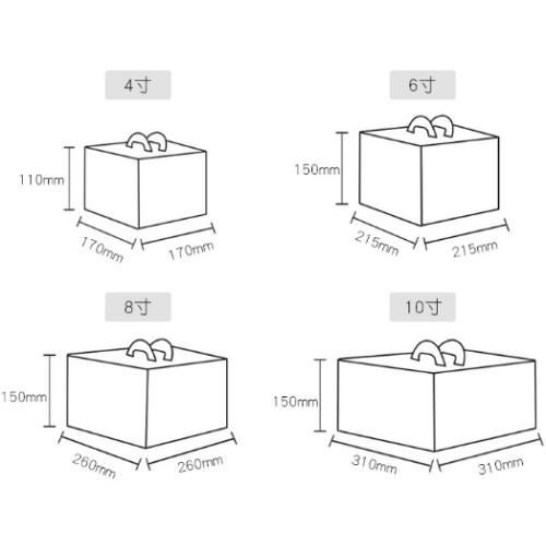 Kuchenbox beschichtete Papierverpackungsbox