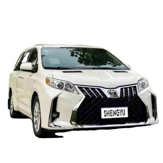 SIENNA 2011-2020 LM Style Car Bumper Kit with Grille and Rear Bumper Hood