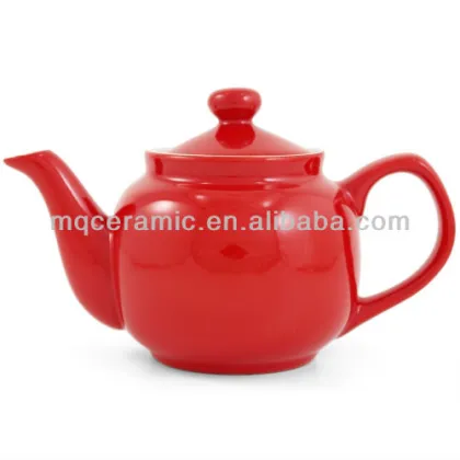 400ml Promotional Ceramic Red Tea Pot