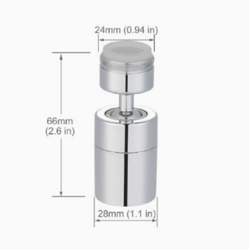 Jutye Kitchen Faucet: 720 Degree Rotating Aerator for Splash Protection