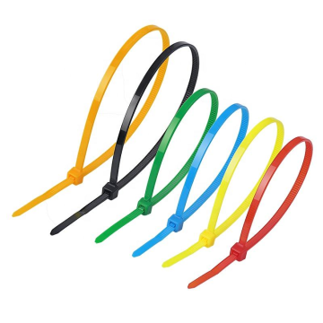 Bunter, wiederverwendbarer, selbstsichernder Nylon-Kabelbinder aus PA66