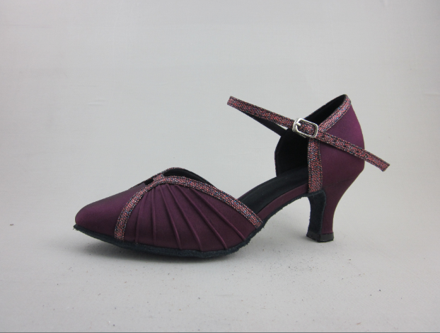 Girls Purple Ballroom Shoes